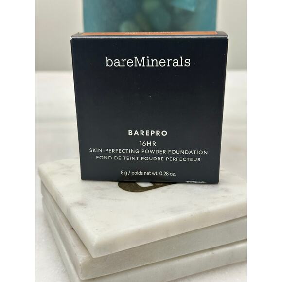 BareMinerals NIB BAREPRO 16 HR Skin Perfecting Powder Foundation Deep 50 Neutral - Picture 2 of 5